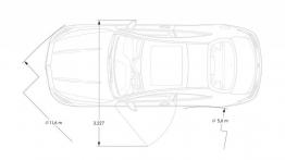 Mercedes klasy S Coupe (2014) - szkic auta - wymiary