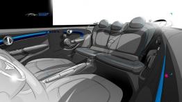 Mini Cooper S 2014 - wersja 5-drzwiowa - szkic wnętrza