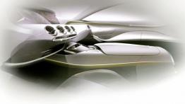 Mercedes klasy S Coupe (2014) - szkic wnętrza
