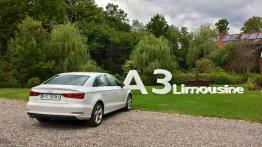 Audi A3 Limousine - start odrobinę spóźniony