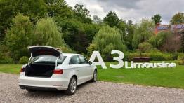 Audi A3 8V Limousine - galeria redakcyjna - tył - bagażnik otwarty