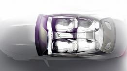 Mercedes klasy S Coupe (2014) - szkic wnętrza