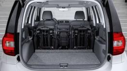 Skoda Yeti Facelifting (2014) - tylna kanapa złożona, widok z bagażnika