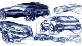 Peugeot Quartz Concept (2014) - szkic auta