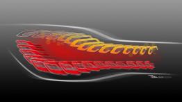 BMW M4 Concept Iconic Lights (2015) - szkic tylnej lampy