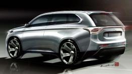 Mitsubishi Outlander III - szkic auta