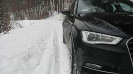 Audi A3 Sportback - przedni napęd kontra śnieg w Krynicy Zdrój