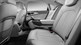 Audi A6 C7 L e-tron (2016) - tylna kanapa, podłokietnik rozłożony