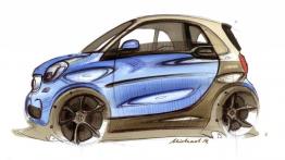 Smart fortwo III (2015) - szkic auta