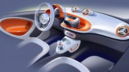 Smart fortwo III (2015) - szkic wnętrza