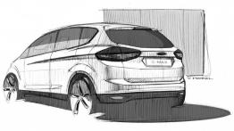 Ford C-Max II Grand Facelifting (2015) - szkic auta