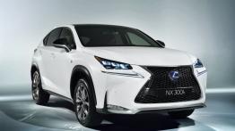 Lexus NX 300h (2014) - przód - reflektory włączone