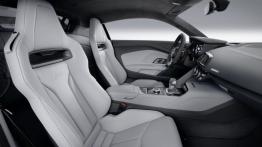 Audi R8 II V10 plus (2015) - widok ogólny wnętrza z przodu