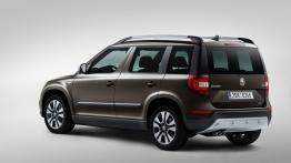 Skoda Yeti Facelifting (2014) - tył - reflektory włączone