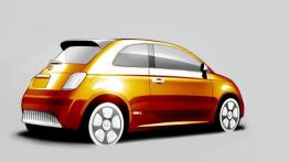 Fiat 500e - szkic auta