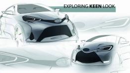 Toyota Yaris III Facelifting (2014) - szkic auta