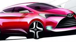 Toyota Yaris III Facelifting (2014) - szkic auta