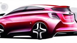 Toyota Yaris III Facelifting (2014) - szkic auta