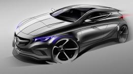 Mercedes klasa A Concept - szkic auta