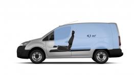 Peugeot Partner II Furgon Facelifting (2015) - szkic auta - wymiary