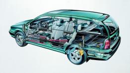 Skoda Octavia I Kombi - schemat konstrukcyjny auta
