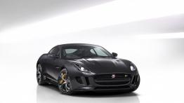 Jaguar F-Type AWD R Coupe Storm Grey (2015) - przód - reflektory włączone