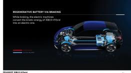 Peugeot 308 R HYbrid Concept (2015) - schemat działania napędu