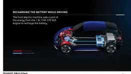 Peugeot 308 R HYbrid Concept (2015) - schemat działania napędu