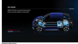 Peugeot 308 R HYbrid Concept (2015) - schemat działania napędu