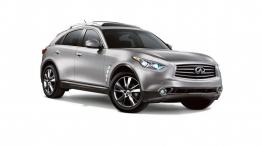 Infiniti QX70 (2014) - przód - reflektory włączone