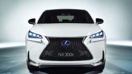 Lexus NX 300h (2014) - przód - reflektory włączone