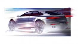 Porsche Macan (2014) - szkic auta