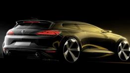 Volkswagen Scirocco III R Facelifting (2014) - szkic auta