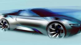 BMW i8 Spyder Concept - szkic auta
