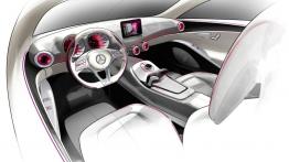 Mercedes klasa A Concept - szkic wnętrza