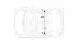 Smart fortwo III (2015) - szkic auta - wymiary