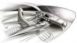 Mercedes klasa A Concept - szkic wnętrza