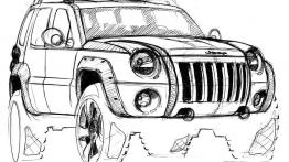 Jeep Liberty - szkic auta