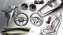 Mercedes klasa A Concept - szkic wnętrza