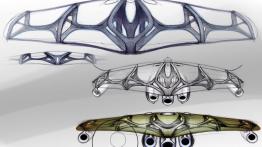 Mercedes klasa A Concept - szkic wnętrza