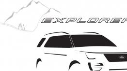 Ford Explorer 2016 - szkic auta
