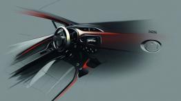 Toyota Yaris III Facelifting (2014) - szkic wnętrza