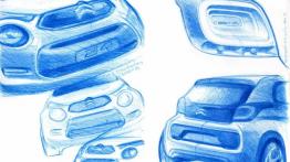 Citroen C1 II (2014) - wersja 3-drzwiowa - szkic auta