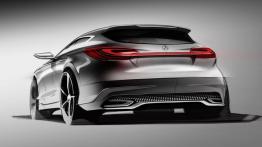 Mercedes klasa A Concept - szkic auta