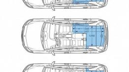 Mercedes B 250 4MATIC (W 246) Facelifting - szkic auta - wymiary