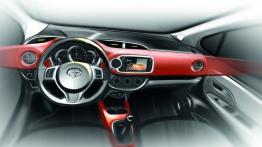 Toyota Yaris III Facelifting (2014) - szkic wnętrza