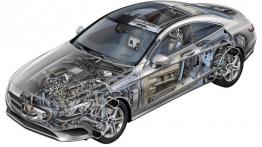 Mercedes klasy S Coupe (2014) - schemat konstrukcyjny auta