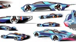Alpine Vision Gran Turismo Concept (2015) - szkic auta