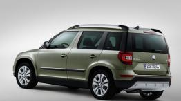 Skoda Yeti Facelifting (2014) - tył - reflektory włączone