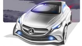 Mercedes klasa A Concept - szkic auta